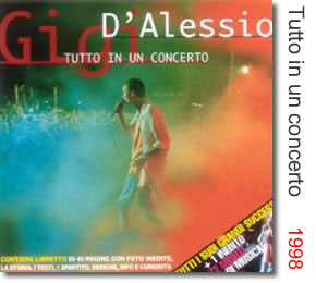 1998 Gigi D’Alessio Tutto in un concerto